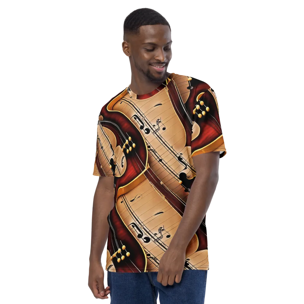 Velvet Virtuoso on Men's Crew Neck T-Shirt — Left