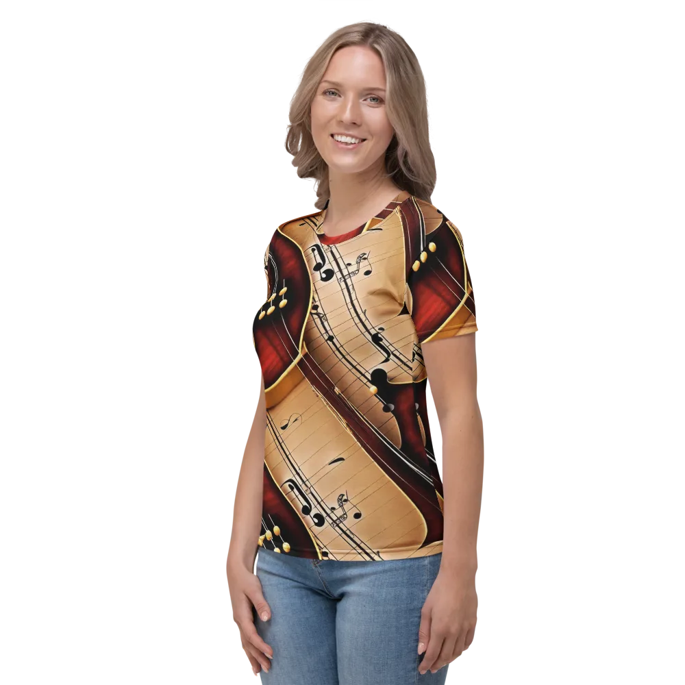 Velvet Virtuoso on Women's Crew Neck T-Shirt — Left