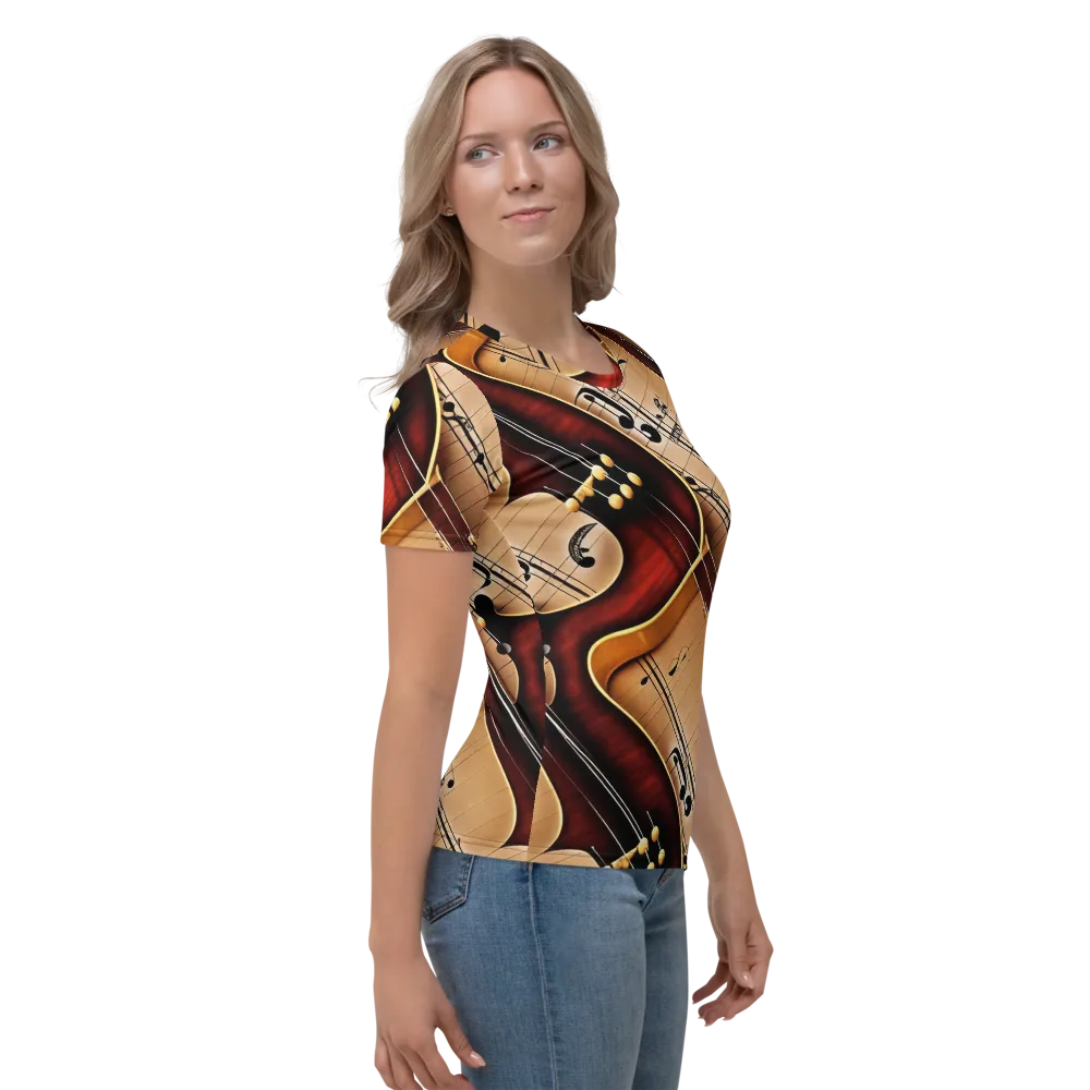 Velvet Virtuoso on Women's Crew Neck T-Shirt — Right