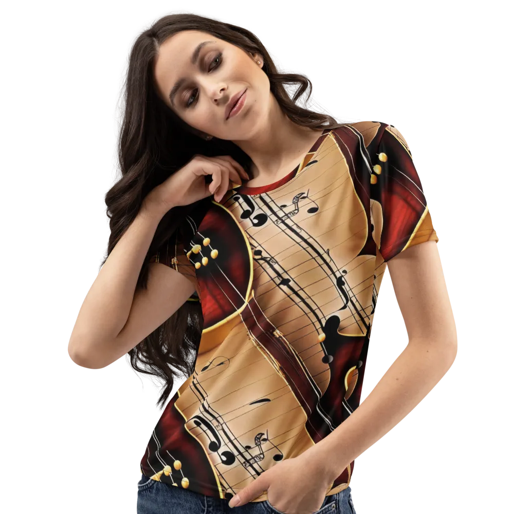 Velvet Virtuoso on Women's Crew Neck T-Shirt — Left Front