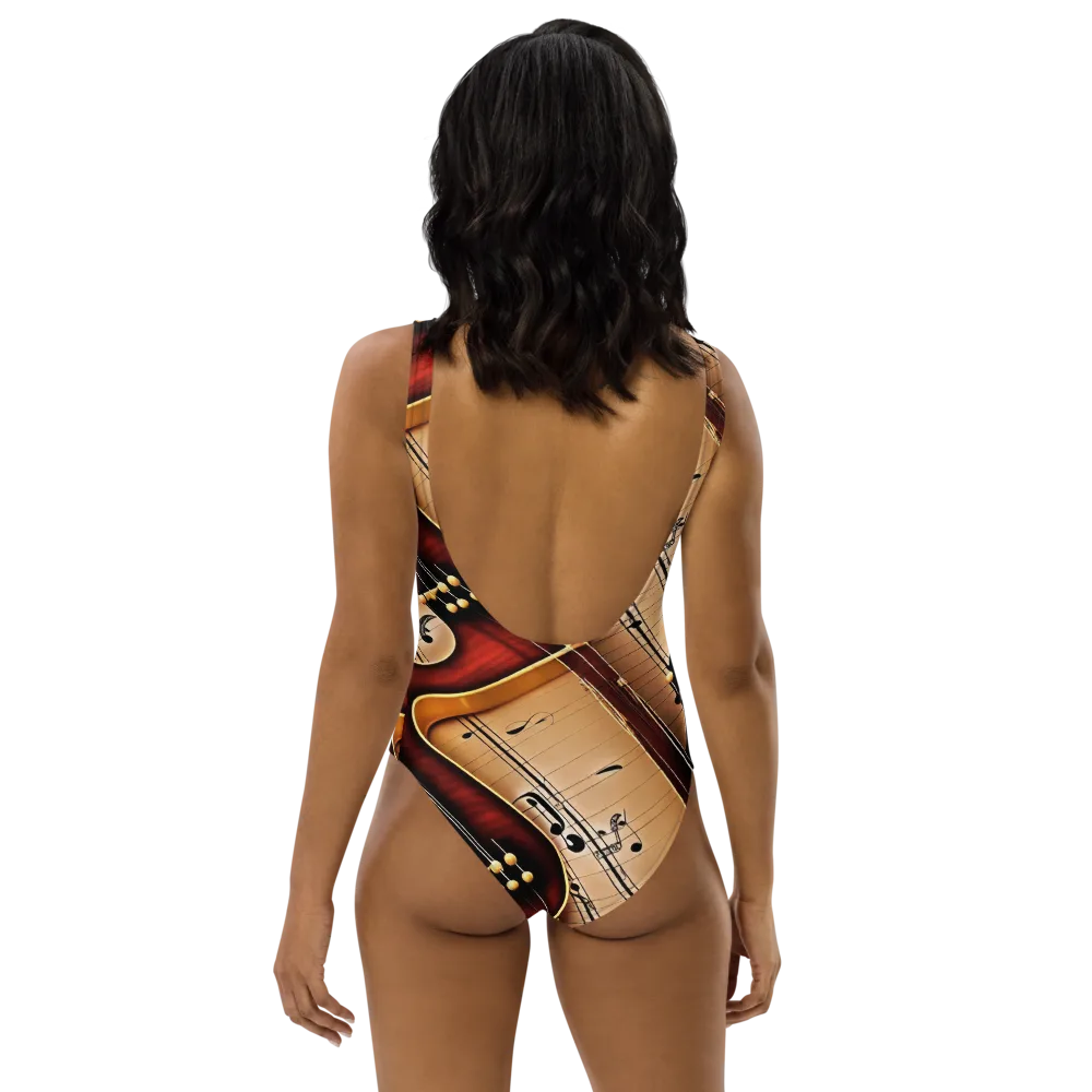 Velvet Virtuoso on One-Piece Swimsuit — Back