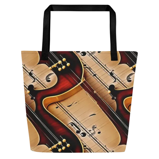 Velvet Virtuoso on a Large Tote Bag W/ Pocket