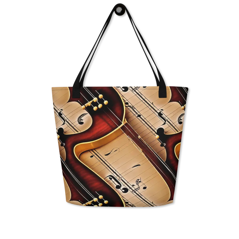 Velvet Virtuoso on Large Tote Bag W/ Pocket — Front