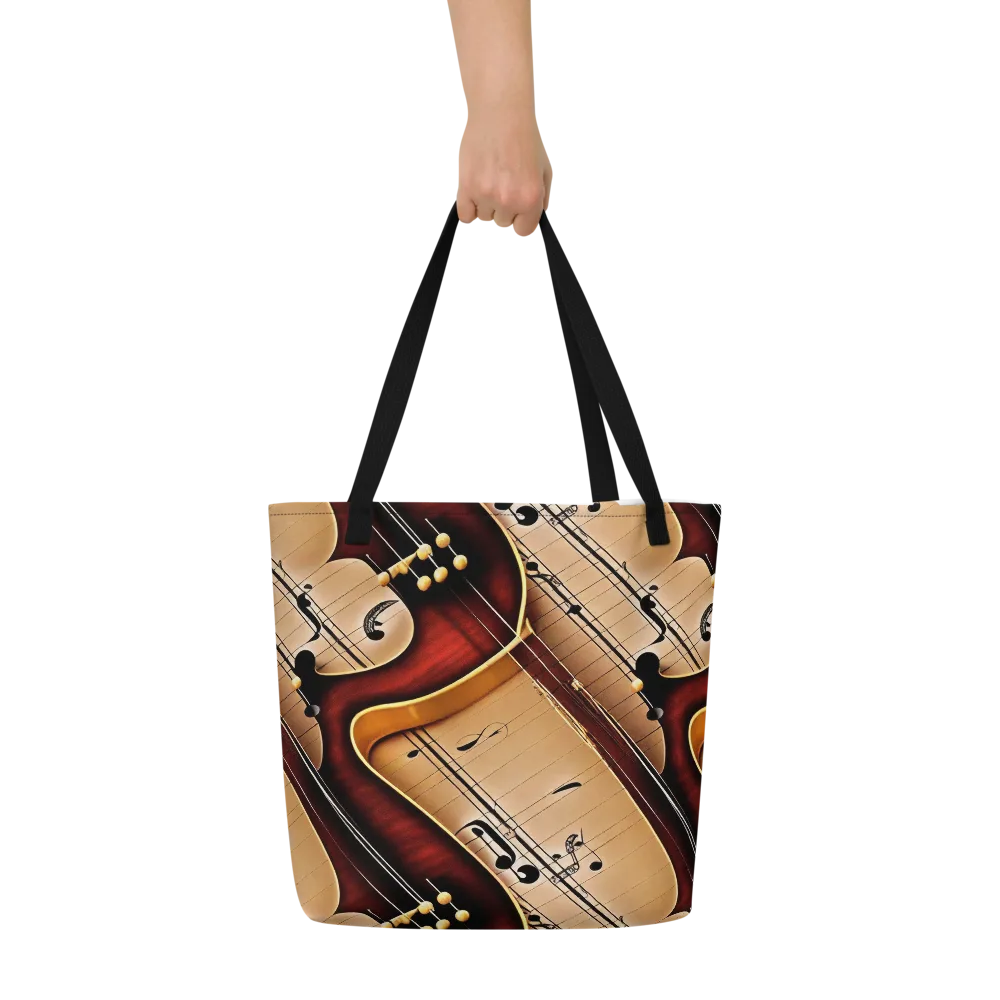 Velvet Virtuoso on Large Tote Bag W/ Pocket — Front