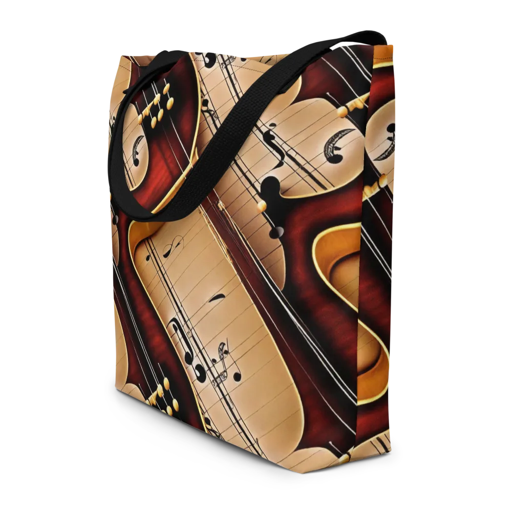 Velvet Virtuoso on Large Tote Bag W/ Pocket — Front