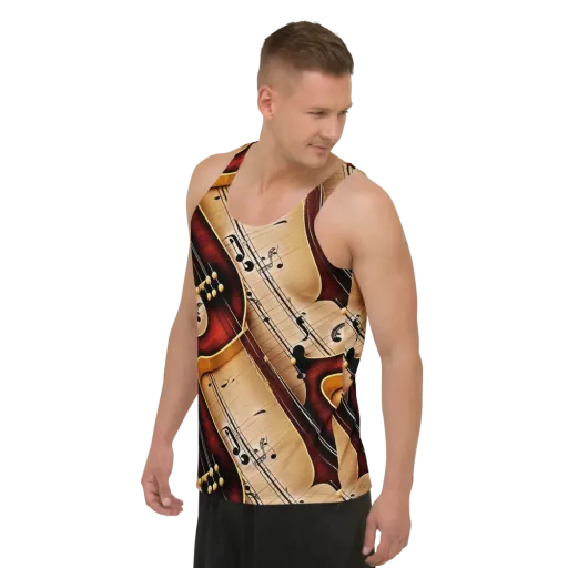 Velvet Virtuoso on a Men's Tank Top