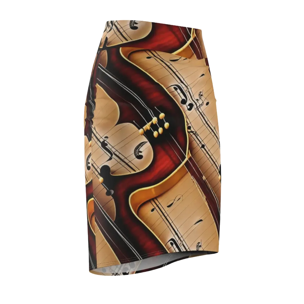 Velvet Virtuoso on Pencil Skirt — Front Side