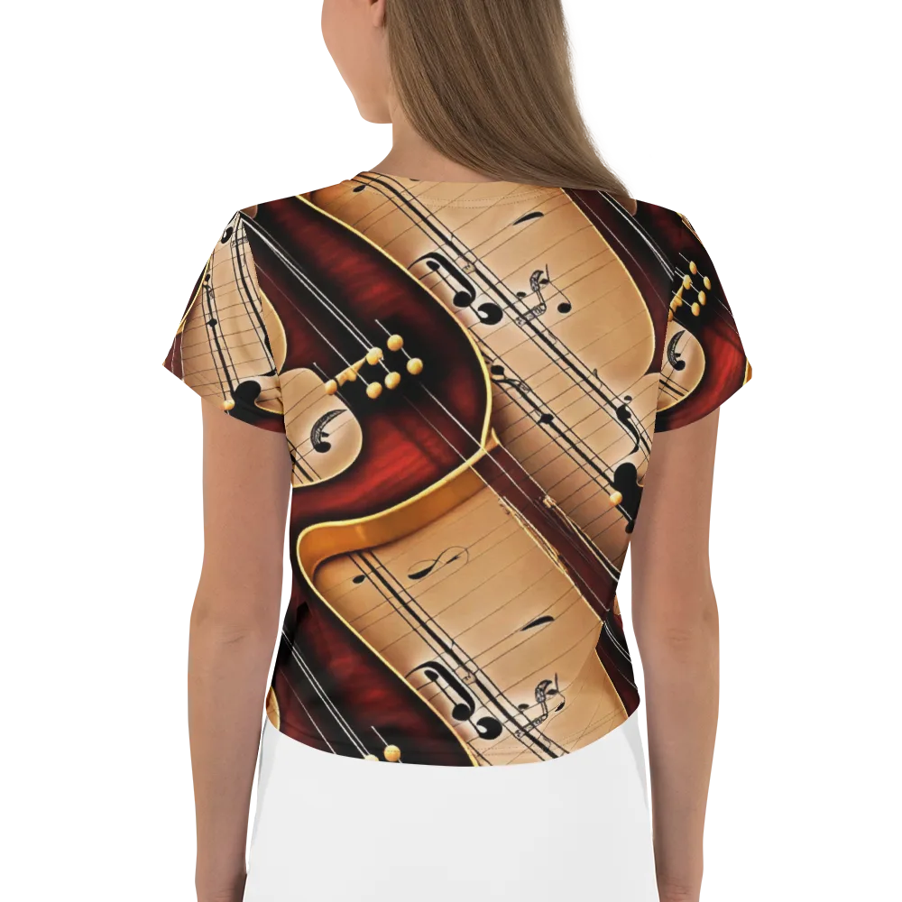 Velvet Virtuoso on Crop Tee — Back