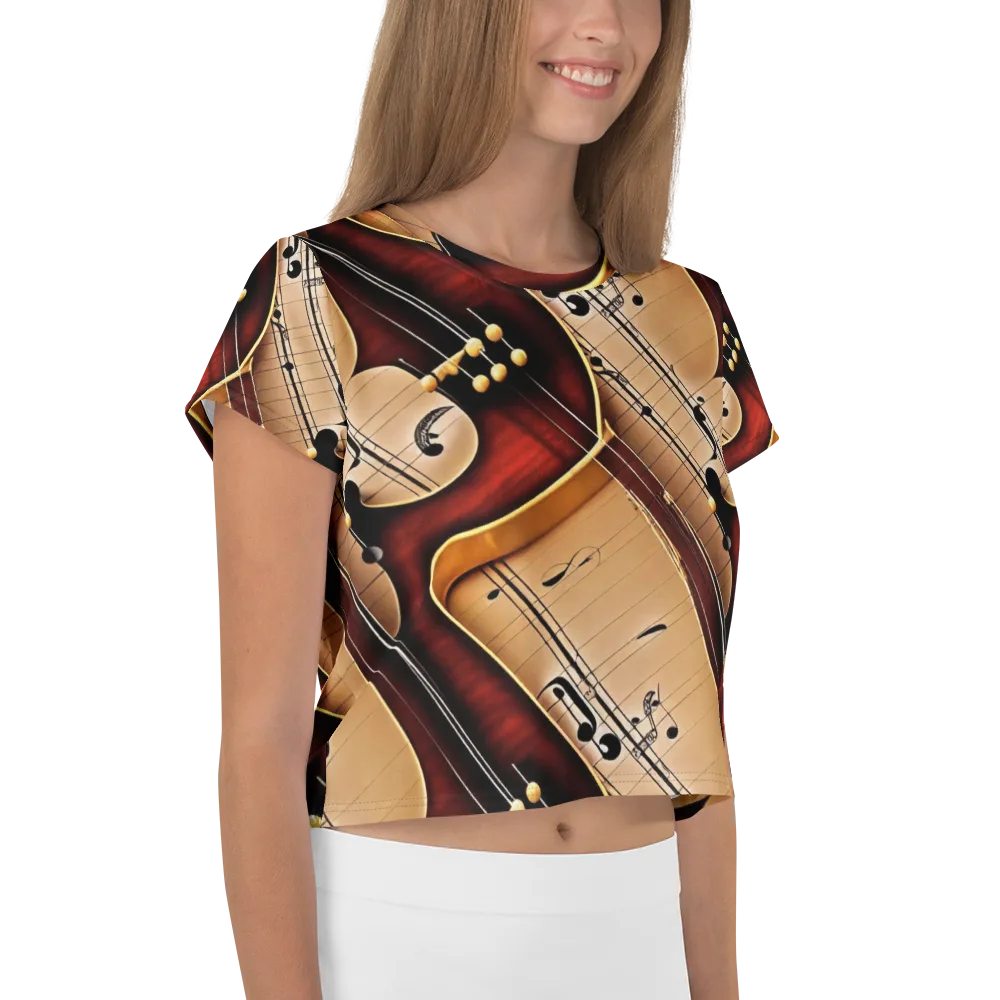 Velvet Virtuoso on Crop Tee — Right