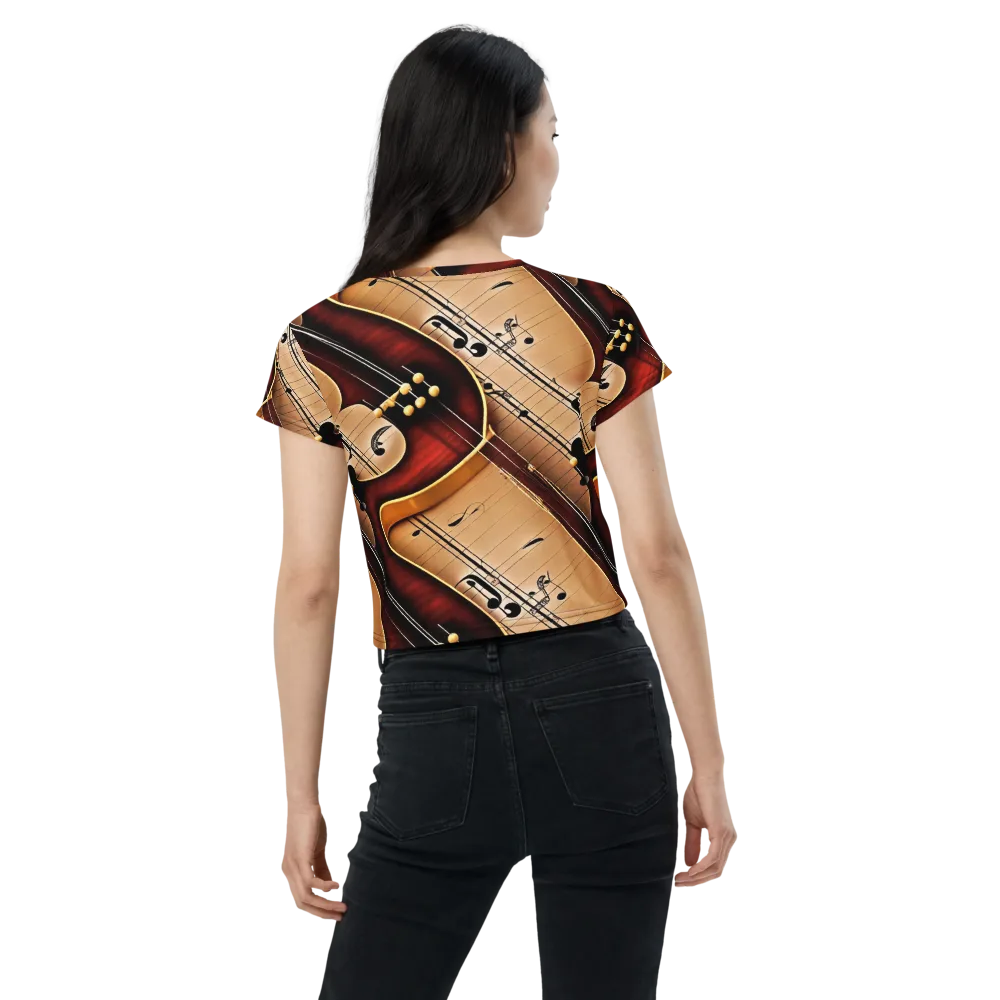 Velvet Virtuoso on Crop Tee — Back