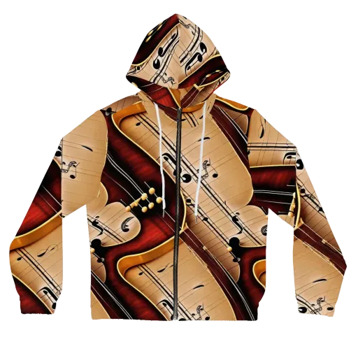 Velvet Virtuoso on a Women's Full-Zip Hoodie
