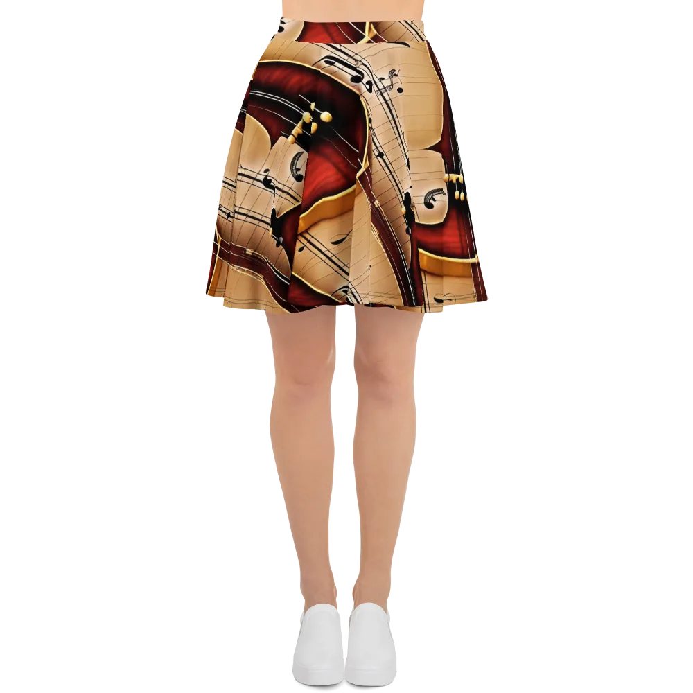 Velvet Virtuoso on Skater Skirt — Front