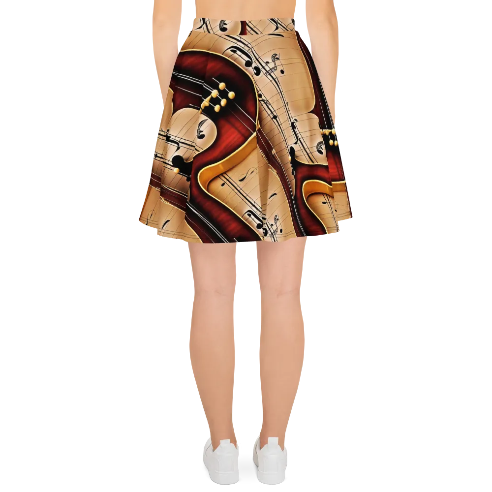 Velvet Virtuoso on Skater Skirt — Back