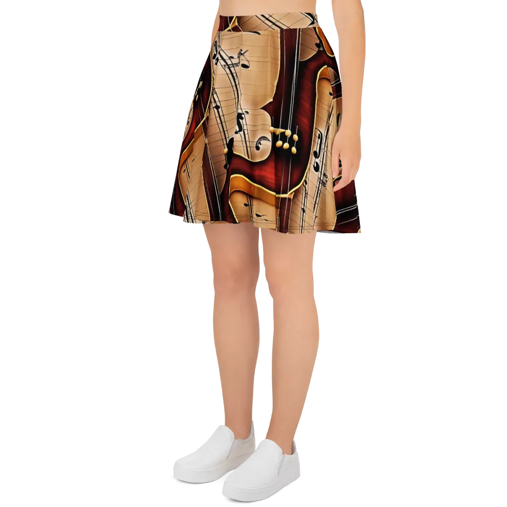Velvet Virtuoso on Skater Skirt — Left
