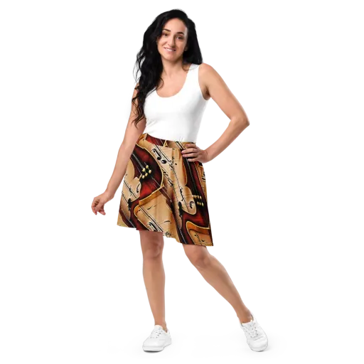 Velvet Virtuoso on a Skater Skirt