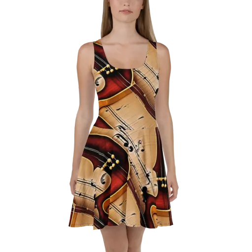 Velvet Virtuoso on a Skater Dress