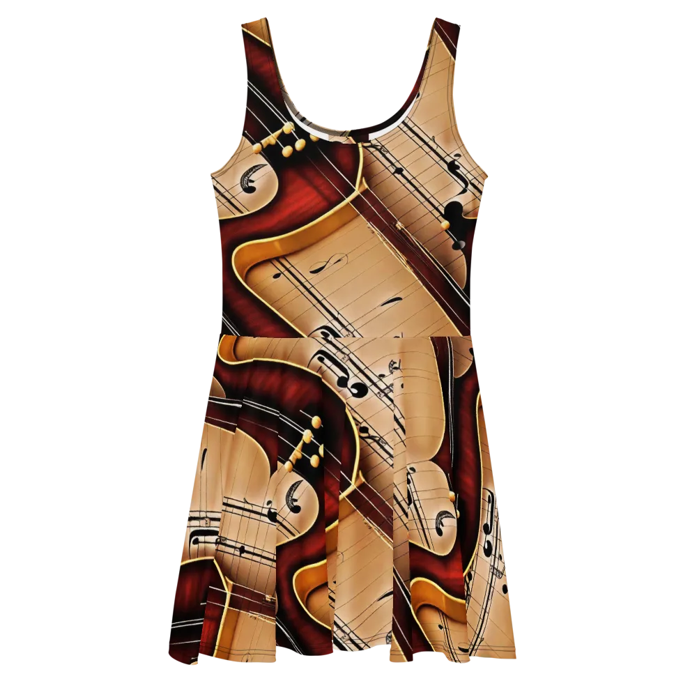 Velvet Virtuoso on Skater Dress — Front