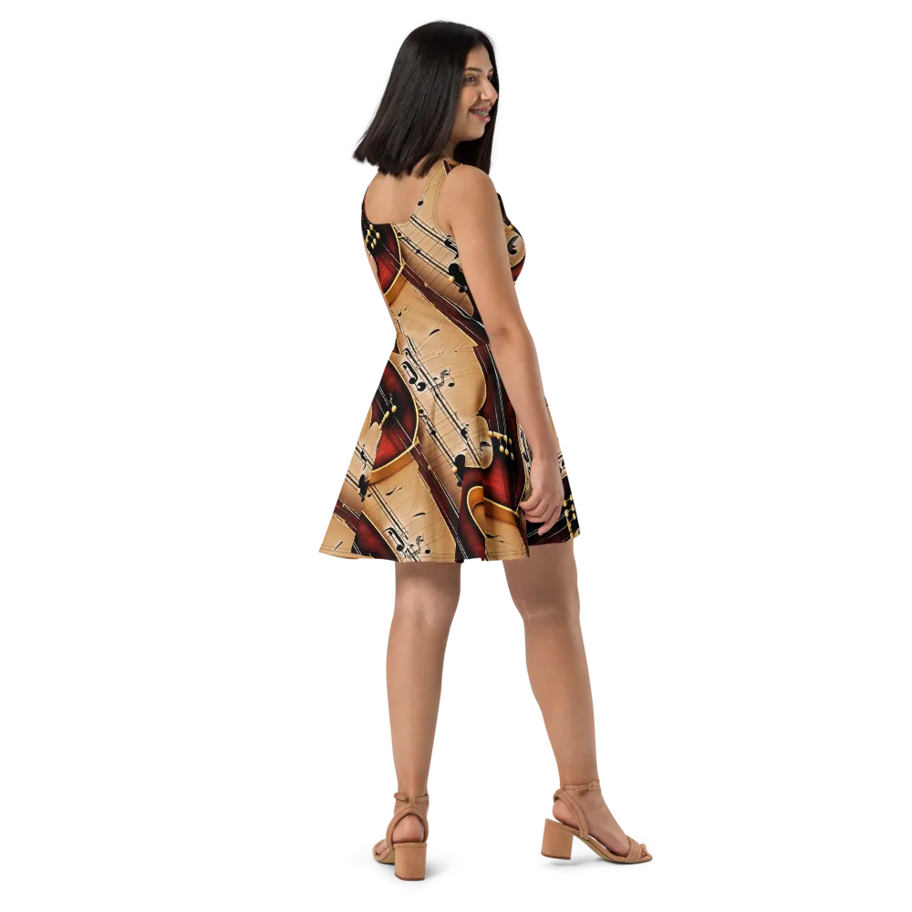 Velvet Virtuoso on Skater Dress — Right