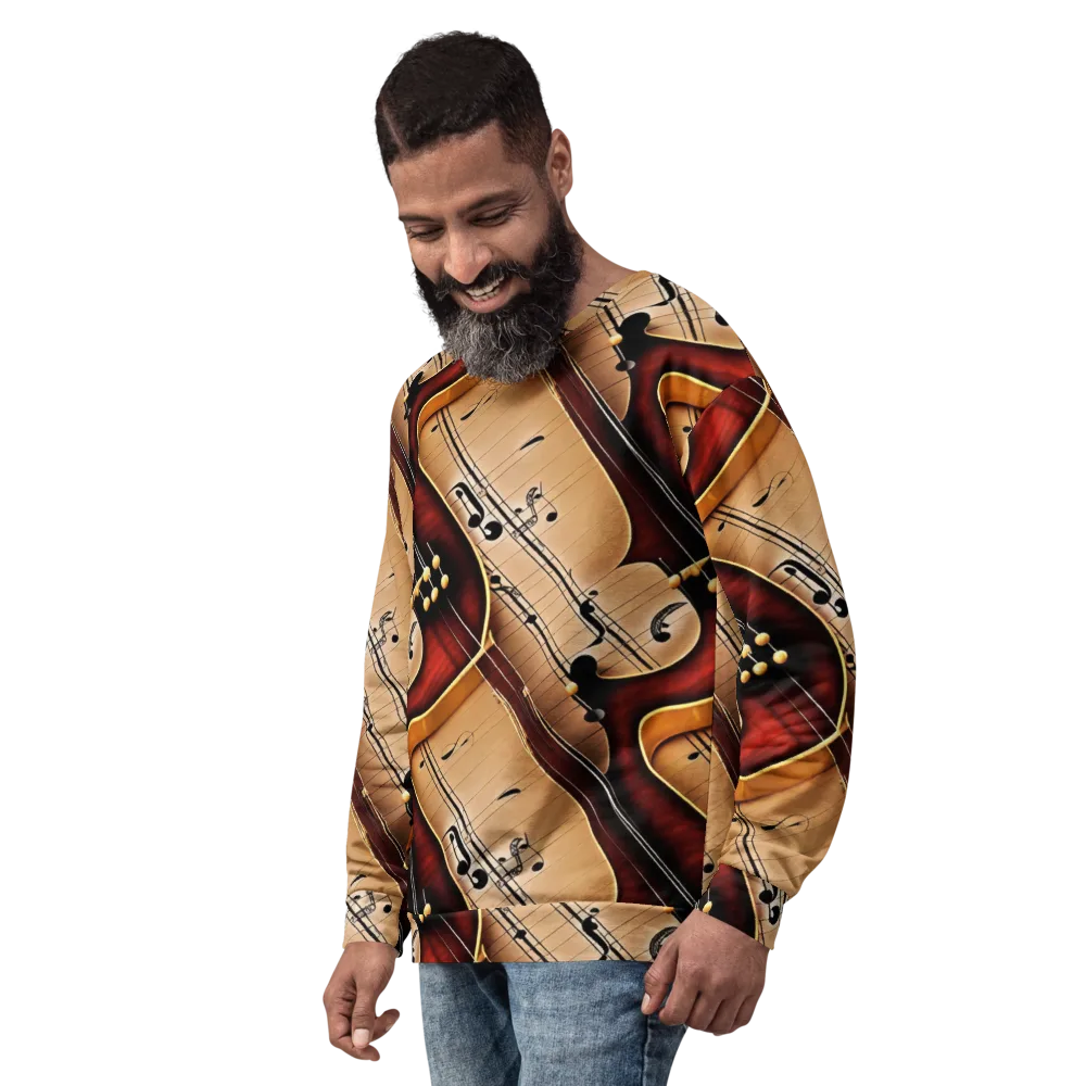 Velvet Virtuoso on Sweatshirt — Left Front