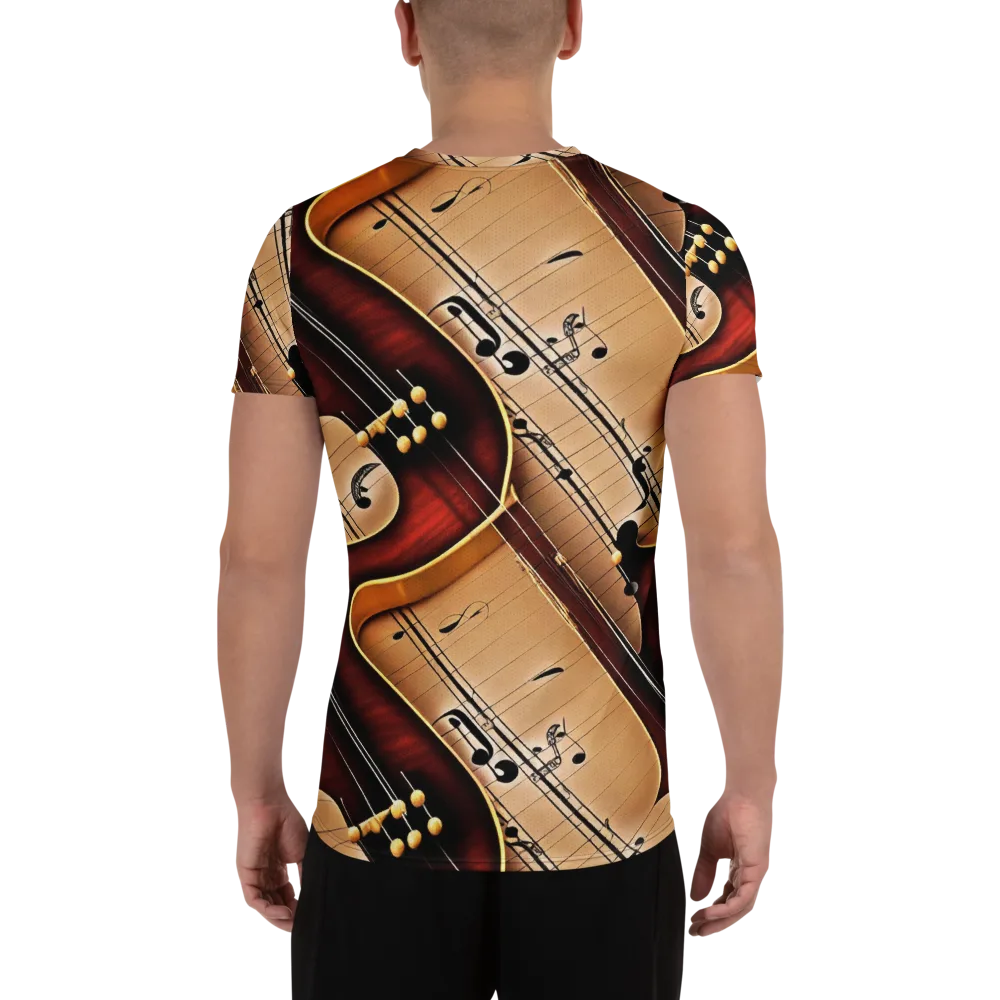 Velvet Virtuoso on Men's Athletic T-Shirt — Back