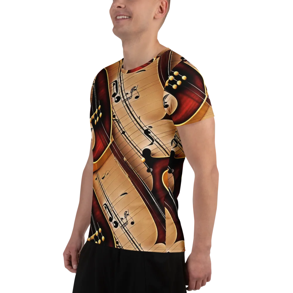 Velvet Virtuoso on Men's Athletic T-Shirt — Left