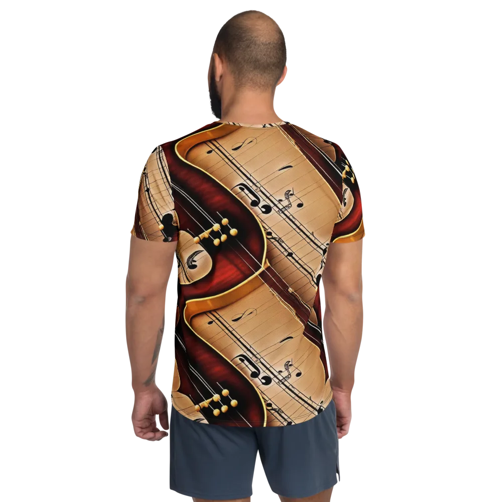 Velvet Virtuoso on Men's Athletic T-Shirt — Back