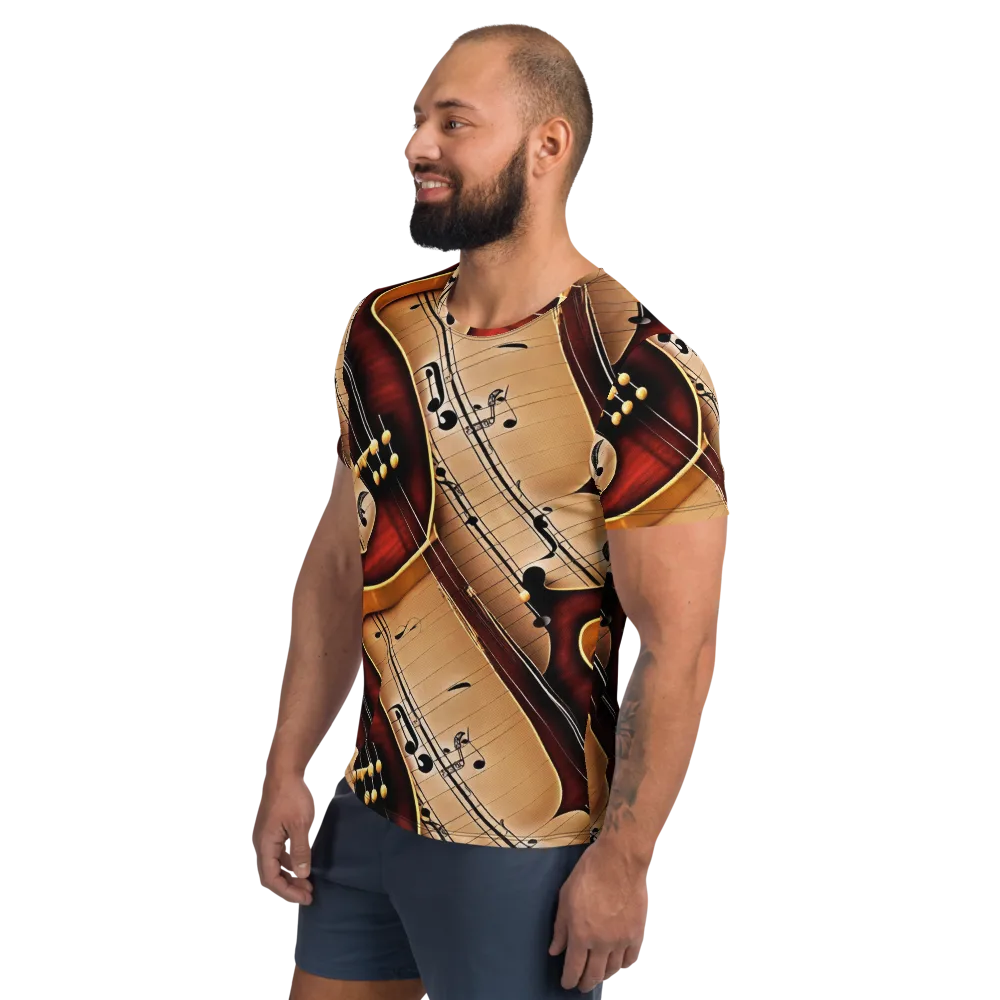 Velvet Virtuoso on Men's Athletic T-Shirt — Left