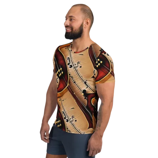 Velvet Virtuoso on a Men's Athletic T-Shirt