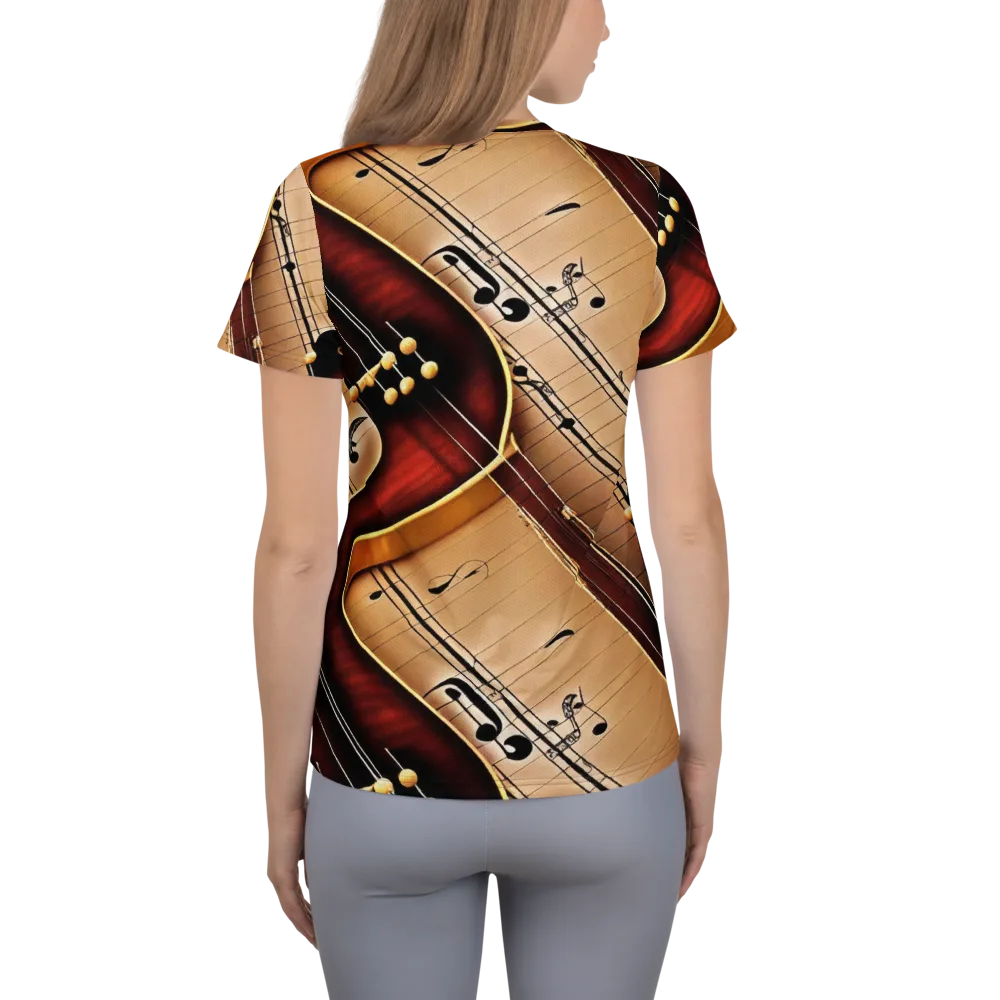 Velvet Virtuoso on Women's Athletic T-Shirt — Back
