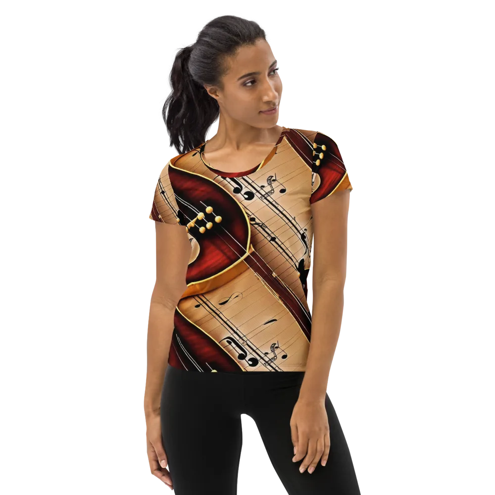 Velvet Virtuoso on Women's Athletic T-Shirt — Front
