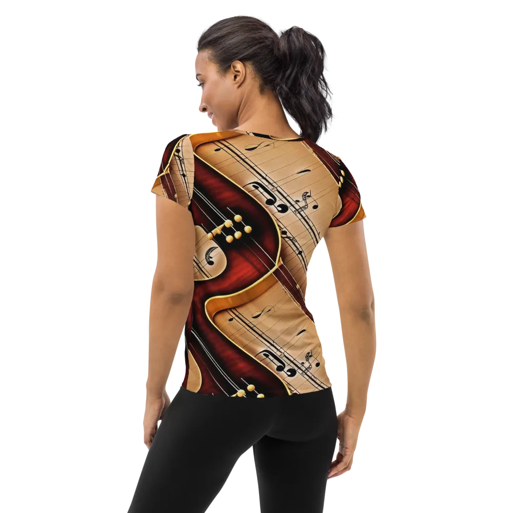 Velvet Virtuoso on Women's Athletic T-Shirt — Back