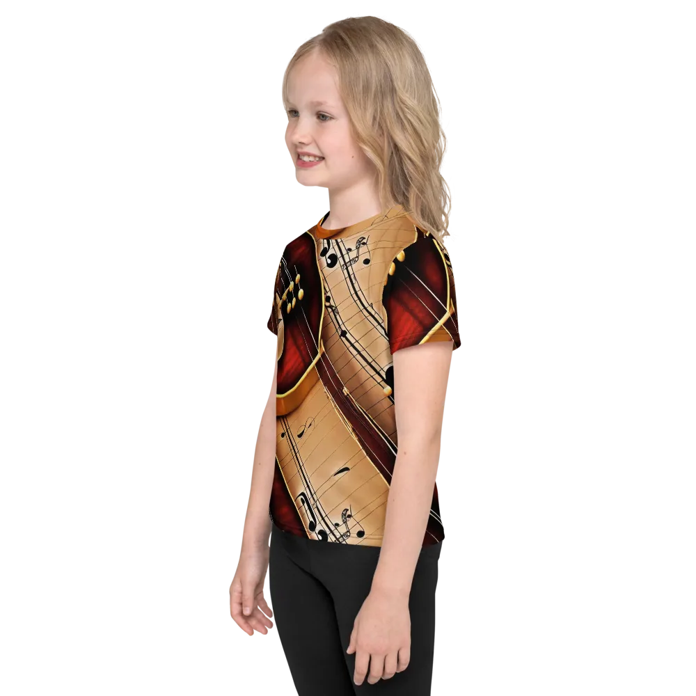 Velvet Virtuoso on Kids Crew Neck T-Shirt — Left