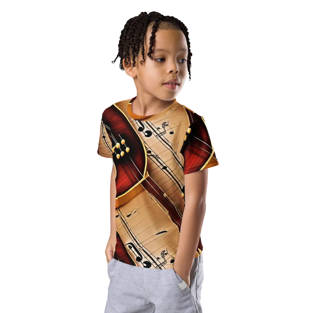 Velvet Virtuoso on Kids Crew Neck T-Shirt — Left Front