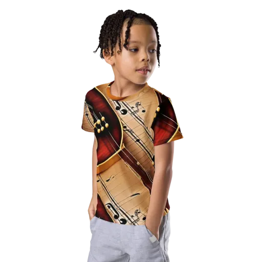 Velvet Virtuoso on a Kids Crew Neck T-Shirt