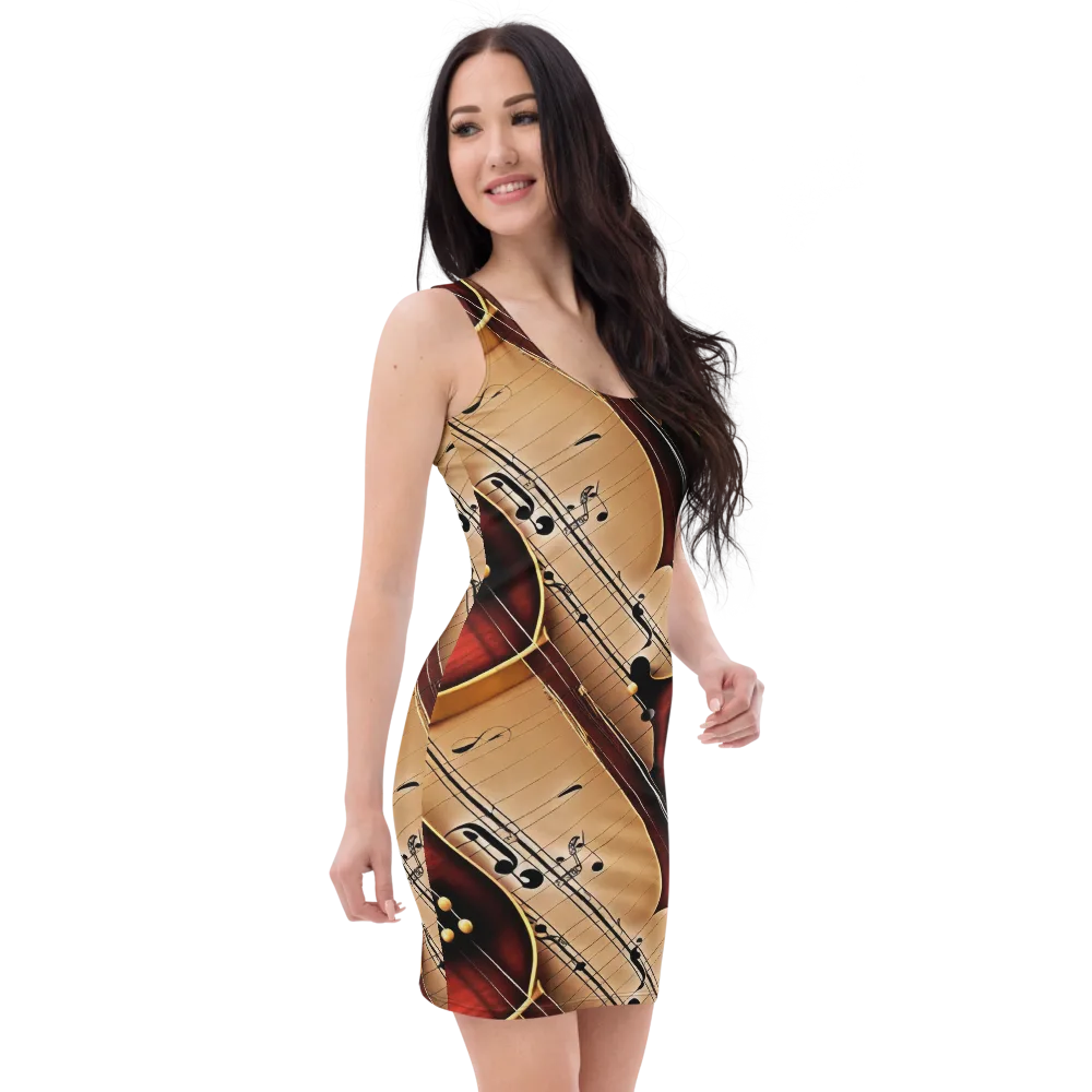 Velvet Virtuoso on Bodycon Dress — Right Front
