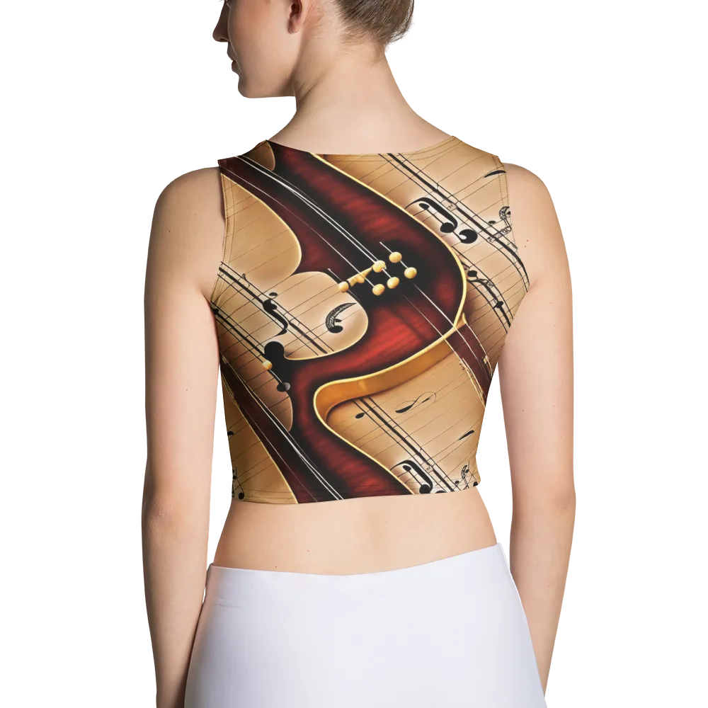 Velvet Virtuoso on Crop Top — Back