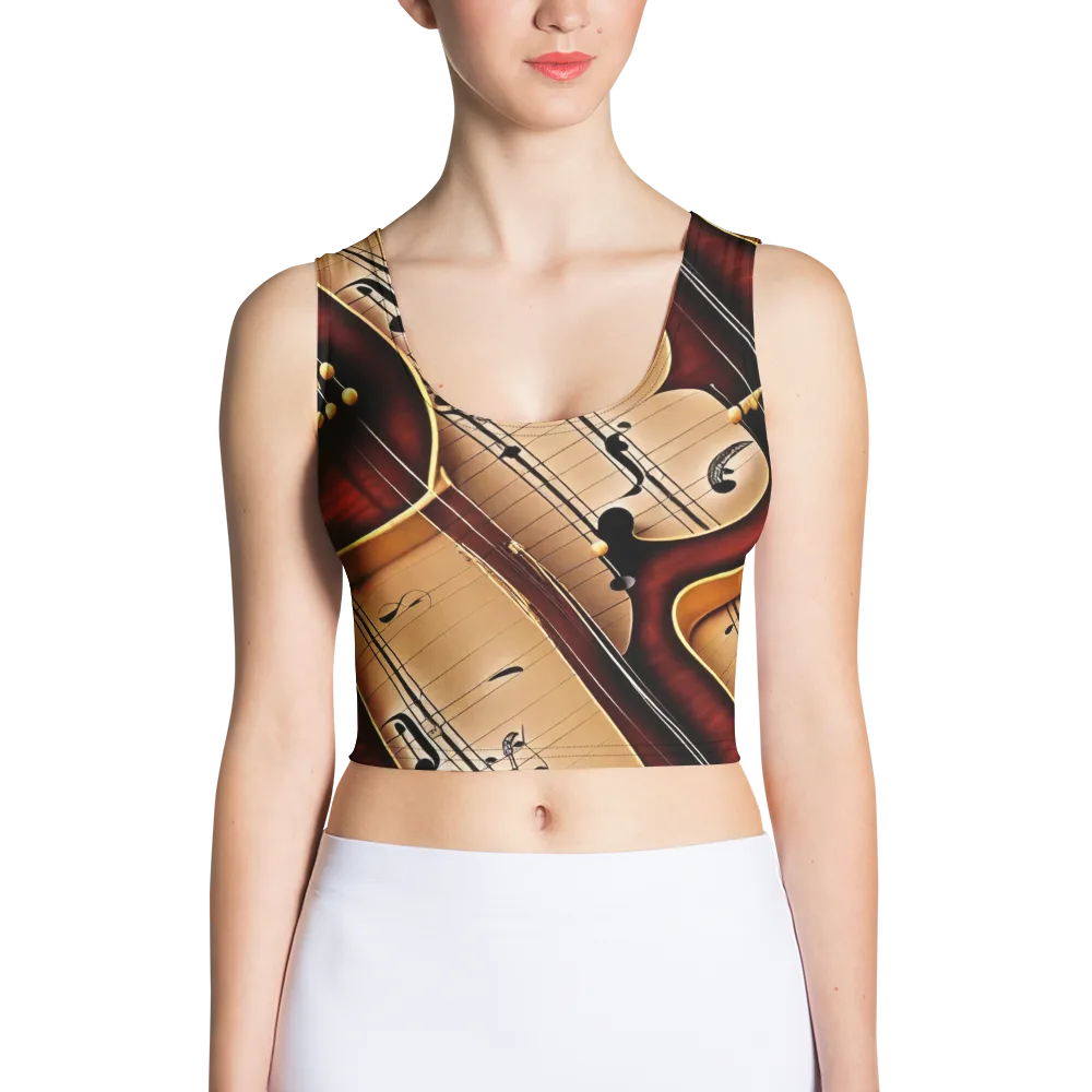 Velvet Virtuoso on Crop Top — Front