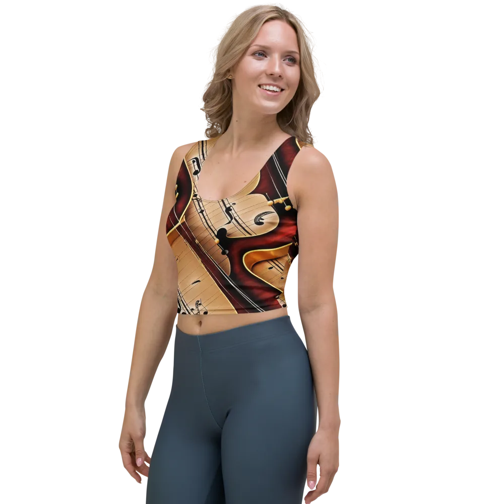 Velvet Virtuoso on Crop Top — Left Front