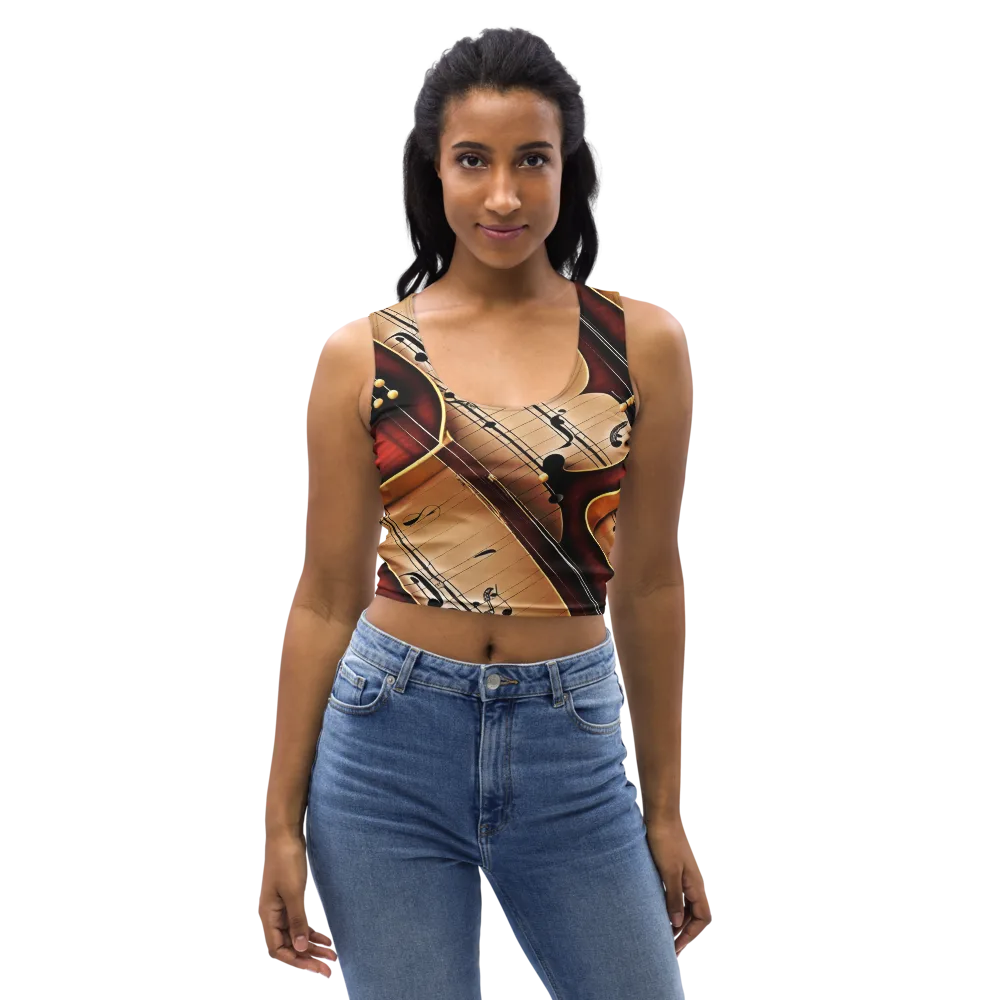 Velvet Virtuoso on Crop Top — Front