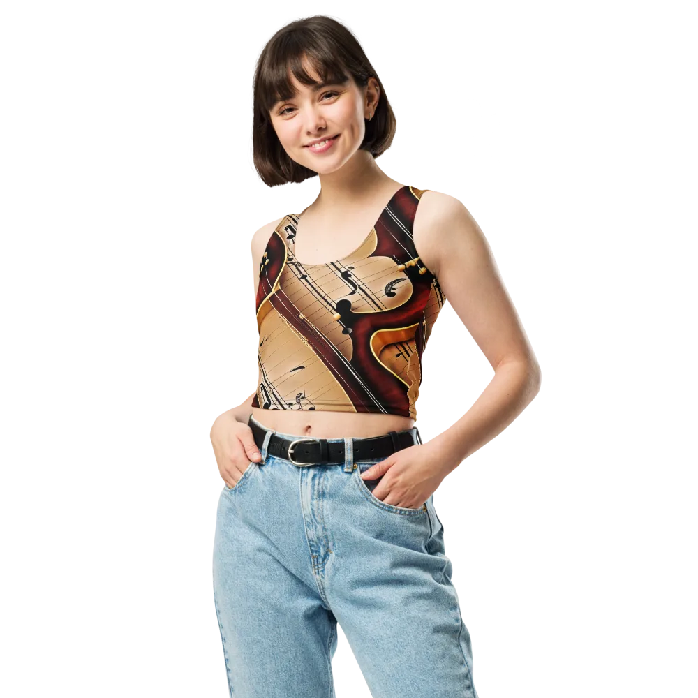 Velvet Virtuoso on Crop Top — Front