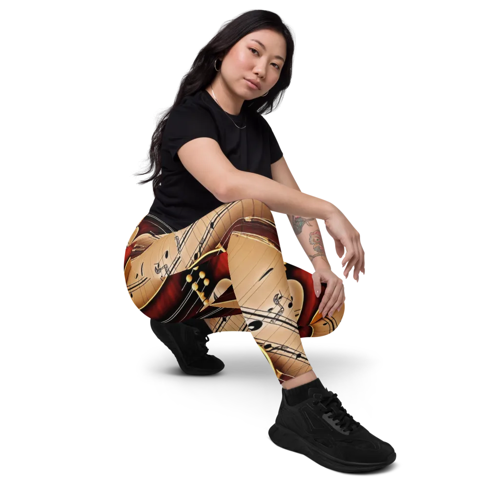 Velvet Virtuoso on Leggings with Pockets — Right Front