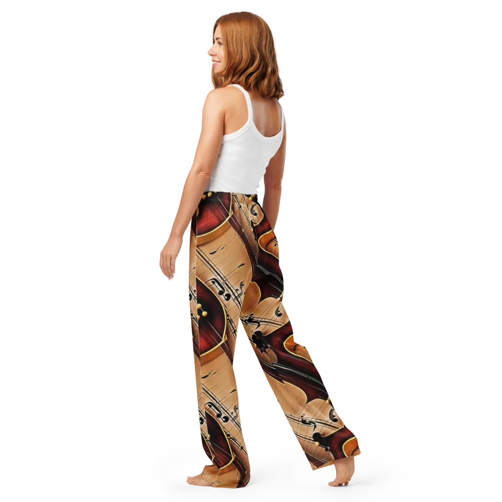 Velvet Virtuoso on Women's Pajama Pants — Back