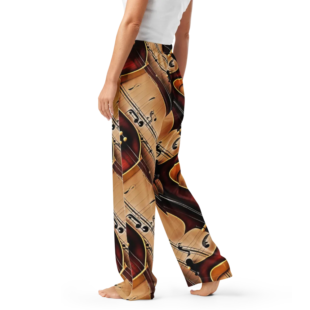 Velvet Virtuoso on Women's Pajama Pants — Left