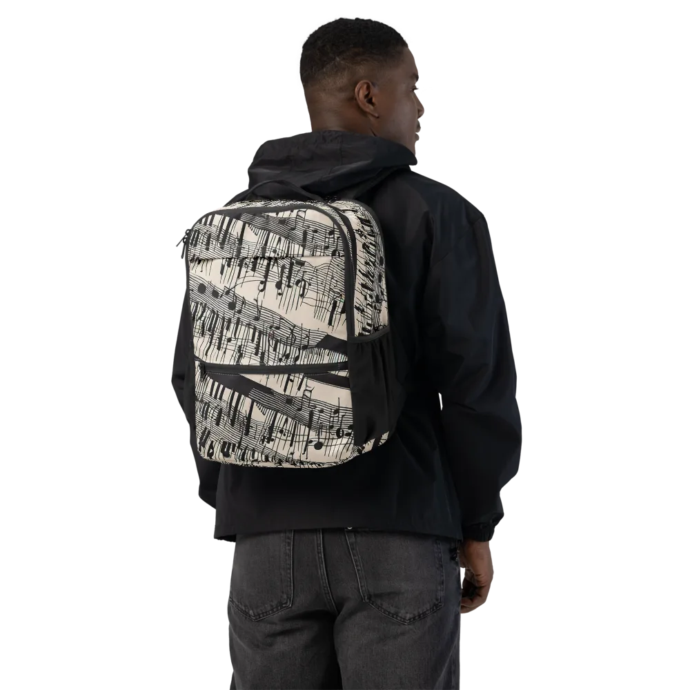 Noir Crescendo on Utility Backpack — Back