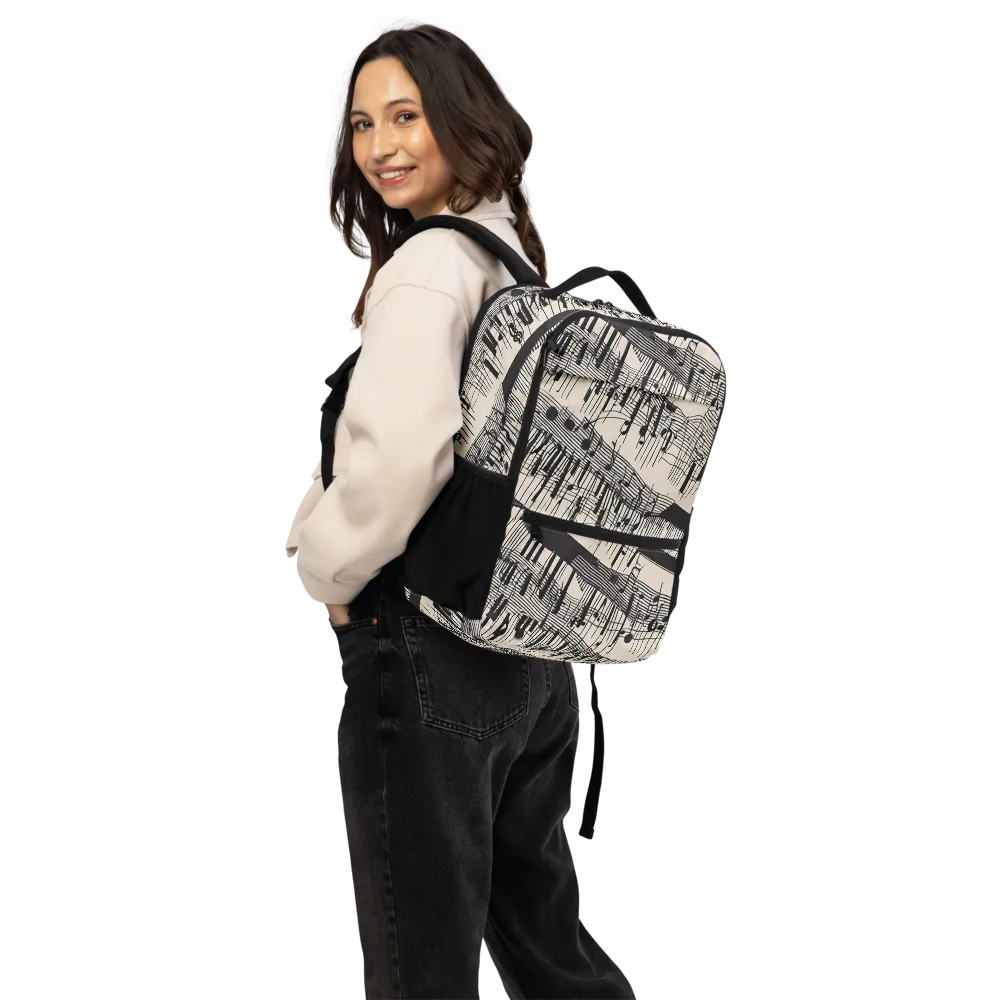 Noir Crescendo on Utility Backpack — Back
