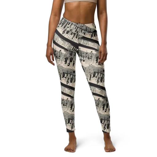 Noir Crescendo on a Yoga Leggings