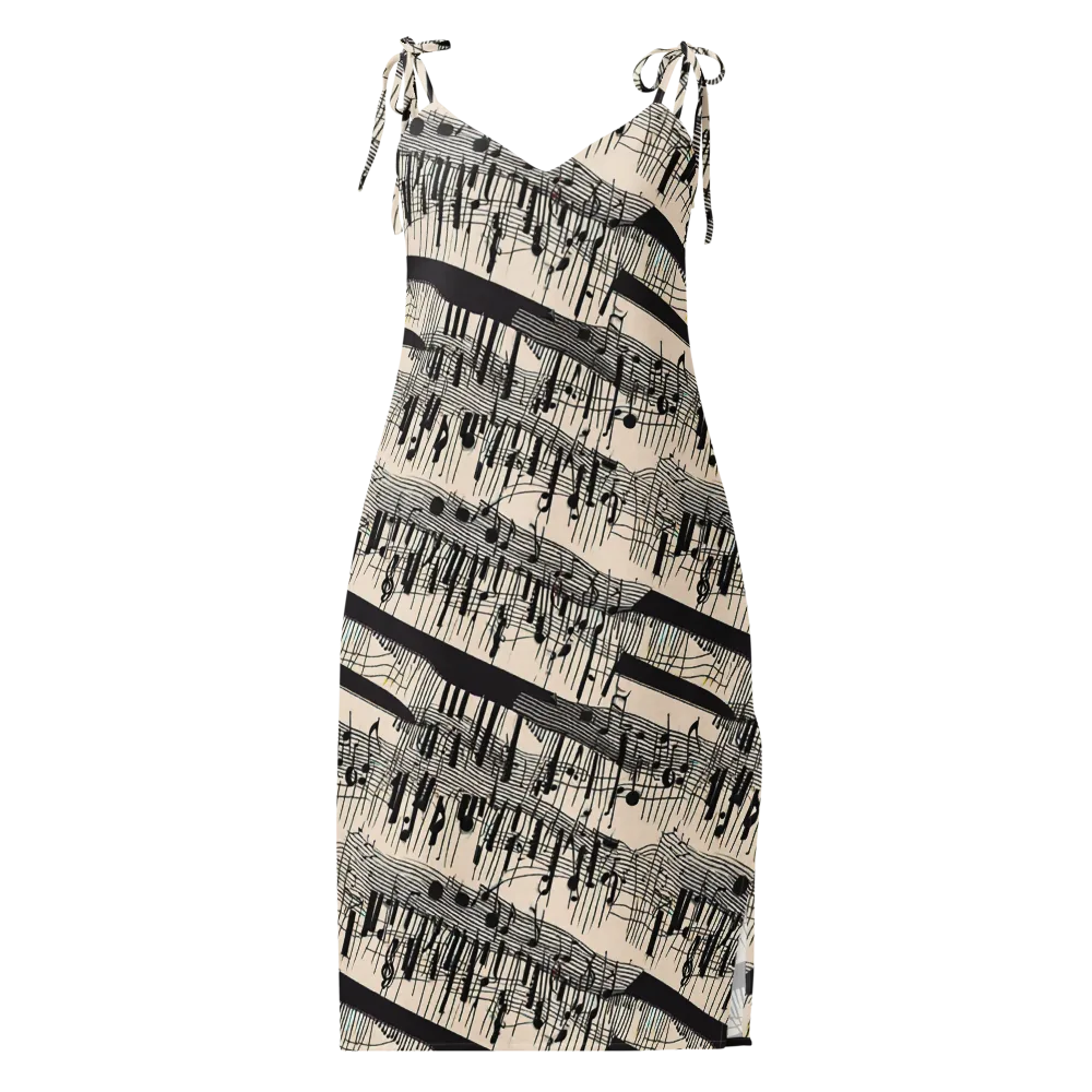 Noir Crescendo on Slip Dress — Front