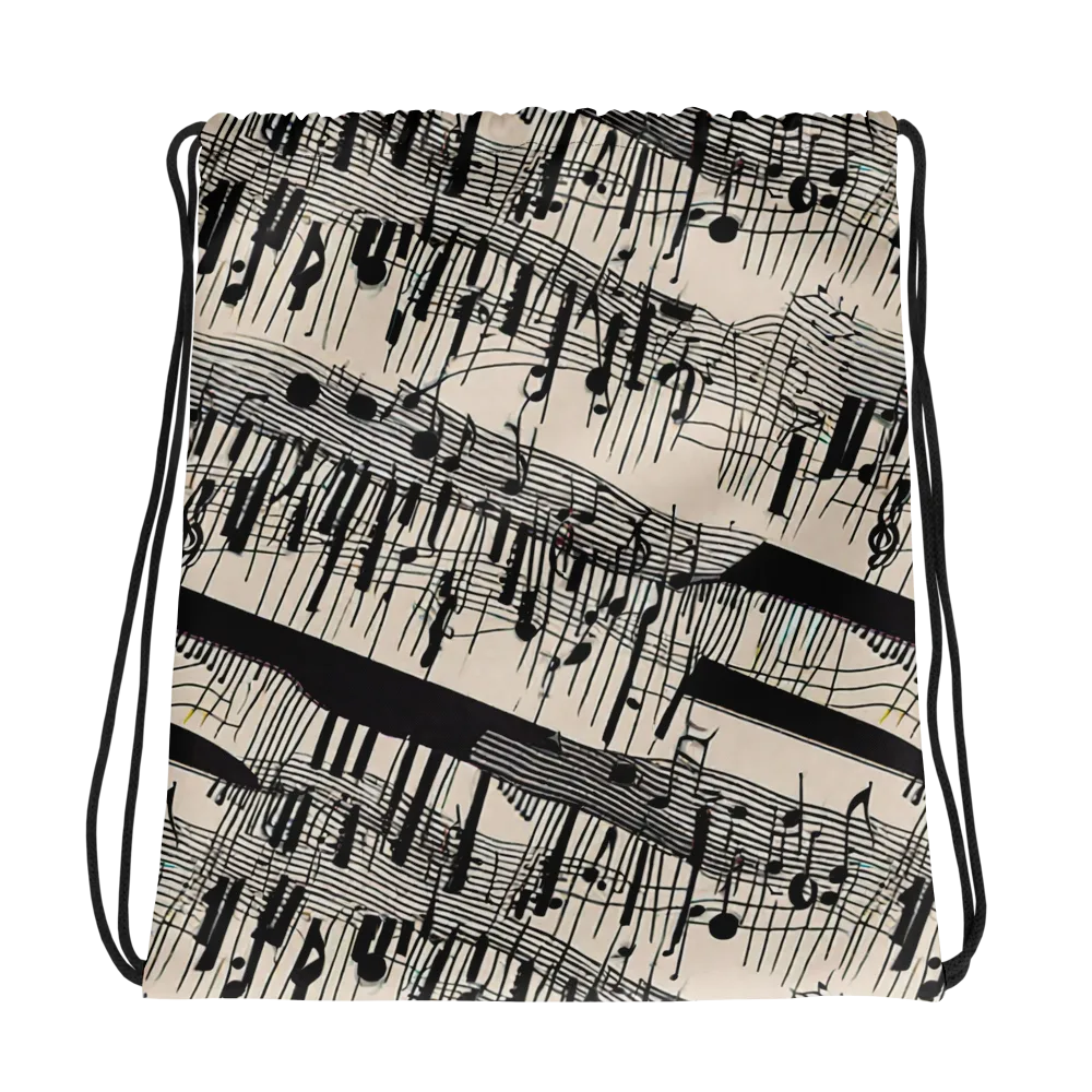 Noir Crescendo on Drawstring Bag — Photo