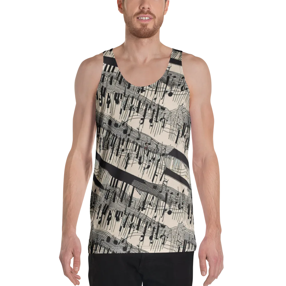 Noir Crescendo on Men's Tank Top — Front