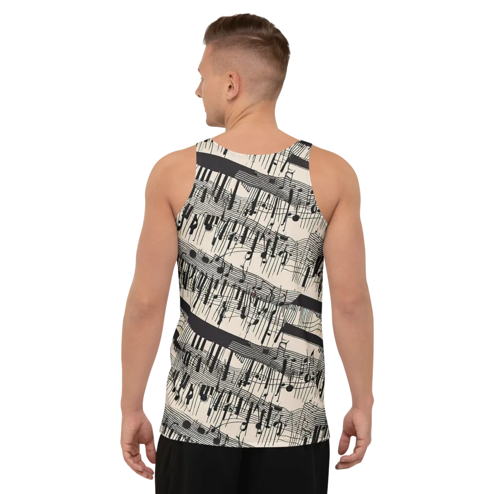 Noir Crescendo on Men's Tank Top — Back